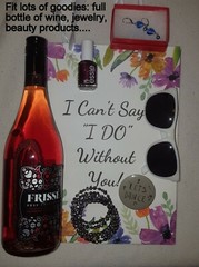 Bridesmaid Proposal Gift Bag (empty) Premium Paper, Holds Wine Bottle-12 in tall