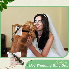 5» x 5» Dog Ring Bearer Wedding Pillows with Ring Clasp Off for Dog Collar …