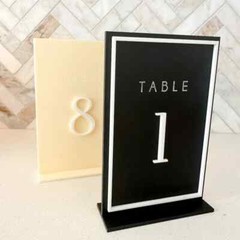 Custom Wedding Table Sign Acrylic Wedding Table Numbers Wedding Table Decor