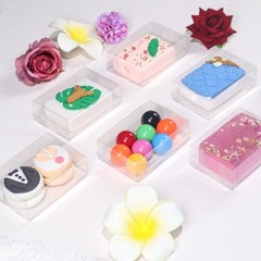 Clear Plastic Boxes Handmade Soap Treats Gifts Party Favors Wedding Events New