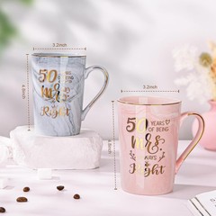 50 Together Mug Set for Couples, Perfect for Valentine’s or Anniversary