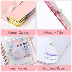 Planner 2026-2027, 18 Month Weekly and Monthly Calendar 8.5″ x 11″ Pink