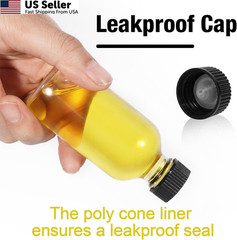 Wewymewo 12-Pack 2oz Glass Bottles with Lids – Leakproof 60ml 12, Transparent