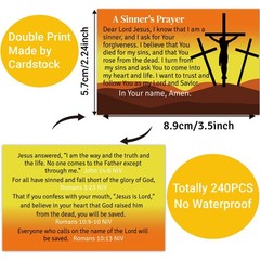 Fankya 240pcs Gospel Tracts Romans Road 7 inches x 8 inches, bright 1