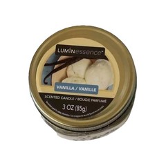 Luminessence Vanilla Scented Mason Jar Candle 3 oz. Screw On lid Brand New
