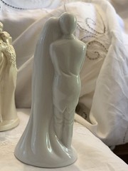 House Of Lloyd Bride & Groom Figurine Porcelain Ceramic White 8” Vintage Wedding