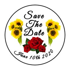 Personalized Save the date Wedding Stickers, labels, envelope seals