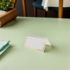 50Pcs Gold Foil Place Cards Double Sided Elegant Wedding Table Seating Cards