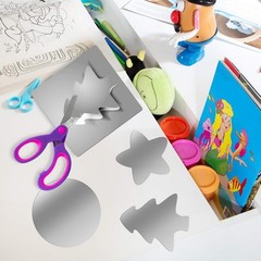 4 Pieces Flexible Cut to Size Mirror Sheet 6″ x 9″, Self Adhesive Non Glass M…