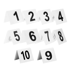 10Pcs Table Numbers, 1-10 Double Side