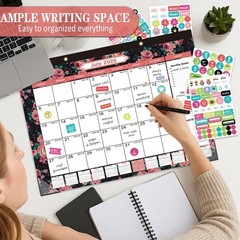 Lateefah Desk Calendar 2025, Large 12» x 17» Desk Calendar 2025-2026, 18 Mo…