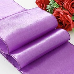 PCS Satin Chair Sashes Bows for Wedding Reception- Universal Chair 50 Lavender