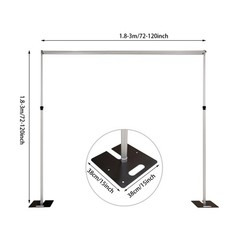 10*10ft Background Holder，Square Wedding Backdrop Rack，Adjustable Backdrop Stand