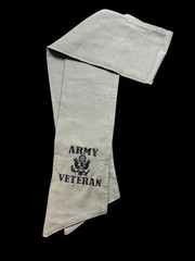 US Army Seal (Green) Cotton Wreath Sash (2 Logos) 50k Stitch