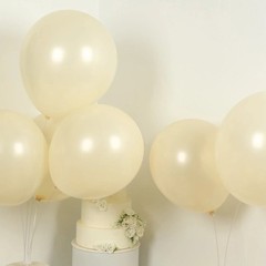 10 CREAM 18″ Biodegradable Latex Matte Pastel Balloons Party Wedding Decorations