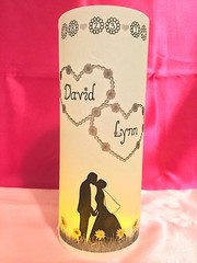 10 Personalized Sunflowers Wedding Luminaries Vellum Centerpieces Decorations