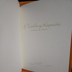 his & hers Wedding memory book