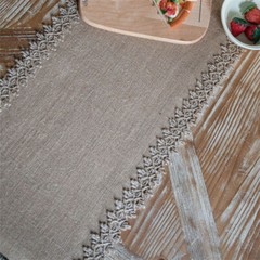 Burlap Weave Table Runner Cloth Hessian for Country Wedding Party Decor