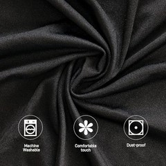 Cocktail Tablecloth, Bar Top Table Covers 2 Pack 32×43 32″x43″（2 Pack) Black