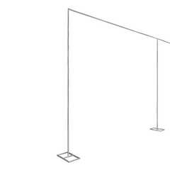 Wedding Party Backdrop Stand Pipe Kit 6x3m carbon steel Pole Curtain Frame