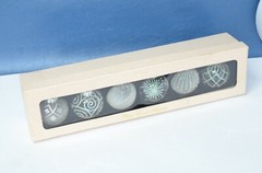 Vtg Darice Blown Glass Place Card Holder Holders Set Wedding Dinner Party