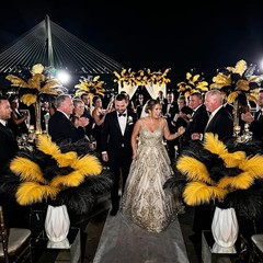 30 Pcs Black&Gold Ostrich Feathers 8-10in(20-25cm) Bulk 20-25cm30pcs Black&gold