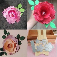 DDeehs Scrapbooking Die Cuts, Merry Christmas Wedding Flower Leaf Cutting Die…