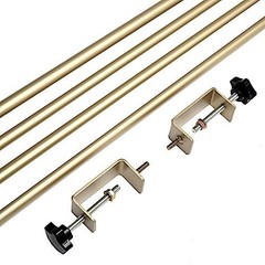 BalsaCircle 42-Inch Tall Gold Adjustable Over The Table Rod Stand B3320,
