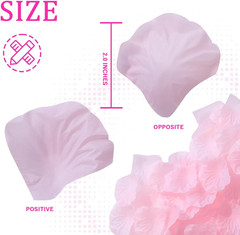 1500PCS Pink Rose Petals Silk Rose Petals for Romantic Night for Her Set Wedding