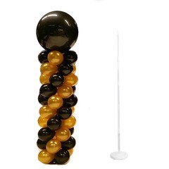 2 pcs 5 ft White Balloon Columns Stand Kit Set Wedding Party Events Decorations