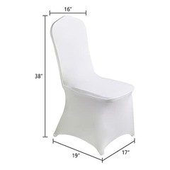 Waterproof Spandex Chair CoverPCS, Stretch Dining Chair Covers, 25 White