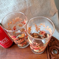 Royal Norfolk Libbey Fall Autumn Leaves 16oz Glasses – Set of 4