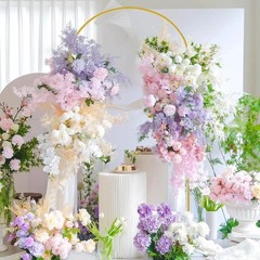 4FT Arch Backdrop Stand Metal Wedding Arch Backdrop Stand Backdrop Stand Frame