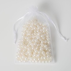 50PCS 4×6 White Organza Bags – Versatile Drawstring Gift Pouches