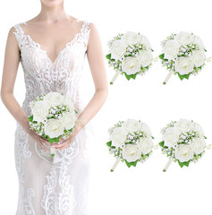Ivory & Lilac Bridesmaid Bouquets Set – Perfect Wedding Flowers 2024