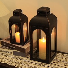 NEEDOMO Lanterns Decorative Indoor,Set of 2 Outdoor 20»/13» H, Bronze-20″