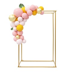 Rectangle Wedding Arch Birthday Party Metal Balloon Frame Backdrop Stand 1.8M