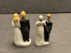 Vintage Wedding Cake Topper 1950’s Bride and Groom Figurine Porcelain Japan