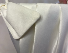 STUDIO HIS & HERS Bridal Wedding Flower Girl Basket Satin White Bow 2011