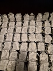 Lot Of 75 Wedding Favor Bags (1$/per) With Thank You Card And Heart Candle/Mint