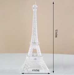 10″ Light Changing LED Acrylic EIFFEL TOWER Wedding Party Centerpieces Wholesale