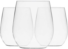 Munfix Plastic Stemless Wine Glasses 48 Pack, Disposable 12 Oz Clear Plastic …