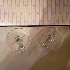 Precious Moments Bride Groom Champagne Flutes Set Wedding Toast Glasses In Box