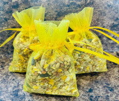 50 Sunflower Yellow Birdseed Bags, Organic Wedding Toss All Natural Eco-friendly