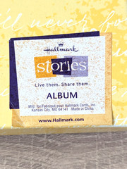 Vtg New Hallmark Wedding Anniversary Keepsake Album White Tassel Paisley Brocade