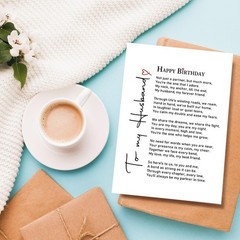 Romantic Husband Birthday Card from Wife, Funny Birthday Card for Husband, Po…