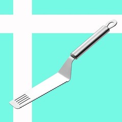 Pie Server Serrated and Cake Cutter,Stainless Steel Pie Server Angled Icing S…