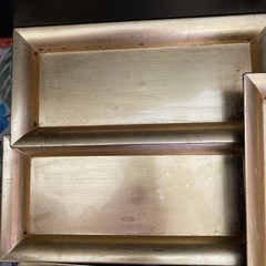 Set Of 7 Gold Plastic 14″Rectangle Serving Trays Design Party Events Ashland