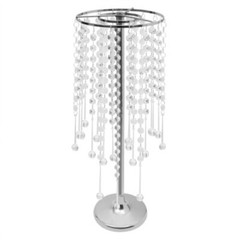 10pcs Crystal Flower Stand Silver Table Centerpieces for Wedding Party Decor