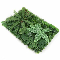 12 Pcs Artificial Plant Wall Mat Greenery Wall Hedge Grass Fence Foliage PanelUS